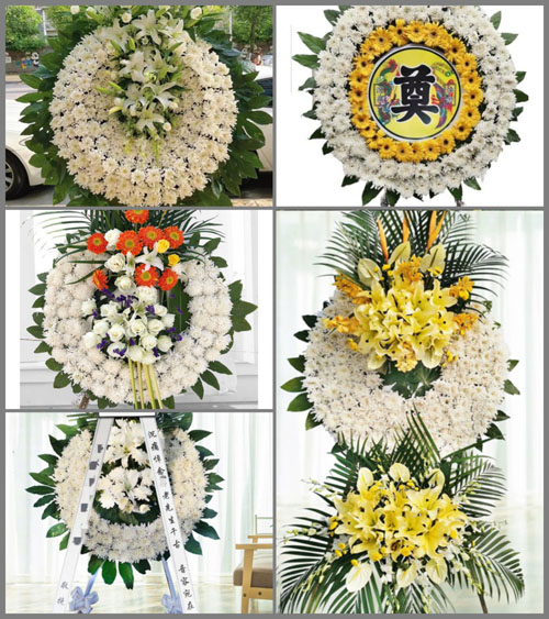 山东青岛平度市仁兆镇院道村花圈速递